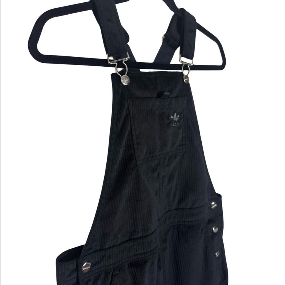 Adidas Originals Corduroy Dress Women's Size S Black Overall Dress - Picture 6 of 8